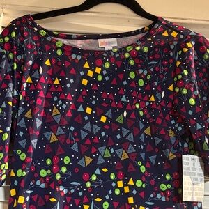LuLaRoe Dress Julia with Geometric Pattern